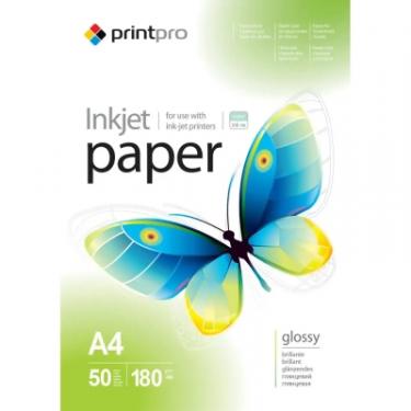 Бумага PrintPro A4 180g/m glossy, 50sh Фото