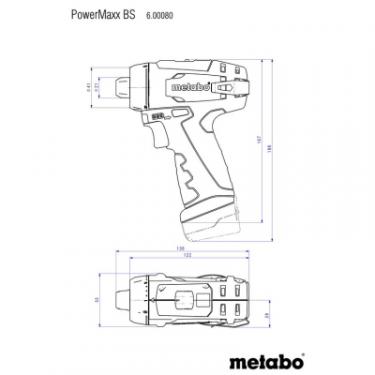 Шуруповерт Metabo PowerMaxxBS, 10.8 В, 2х2.0Аг, кейс Фото 1