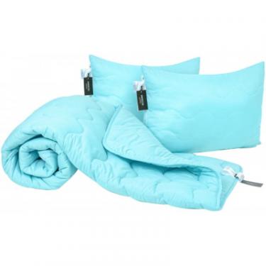 Одеяло MirSon Набор шерстяной 1679 Eco Light Blue Одеяло 200х220 Фото