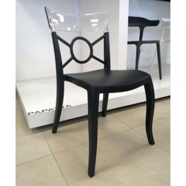 Кухонный стул PAPATYA o-pera-s, сидіння біле, верх прозоро-темно-червони Фото 1