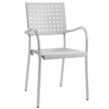 Кухонный стул PAPATYA karea біле, ніжки алюмінієві Фото