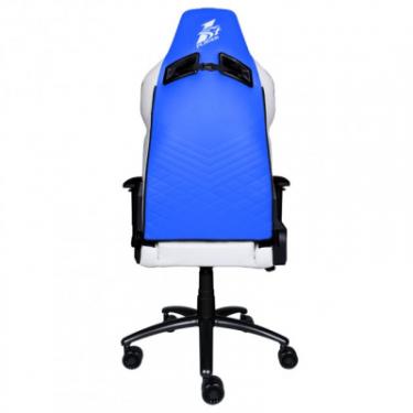 Кресло игровое 1stPlayer DK2 Blue-White Фото 2