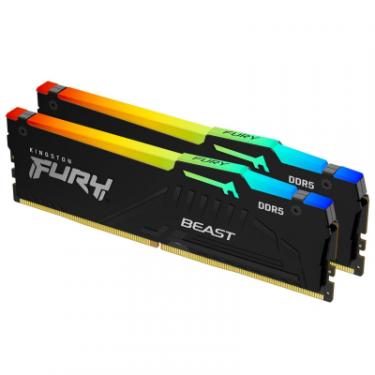 Модуль памяти для компьютера Kingston Fury (ex.HyperX) DDR5 16GB (2x8GB) 4800 MHz FURY Beast RGB Фото 1