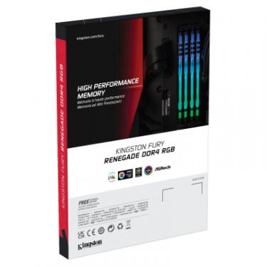 Модуль памяти для компьютера Kingston Fury (ex.HyperX) DDR4 16GB (2x8GB) 4600 MHz FURY Renegade RGB Black Фото 5