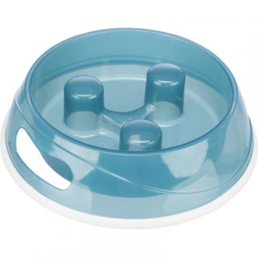 Посуда для собак Trixie Миска для повільного годування 1.5 л/27 см (синя) Фото