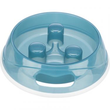 Посуда для собак Trixie Миска для повільного годування 1.5 л/27 см (синя) Фото 1