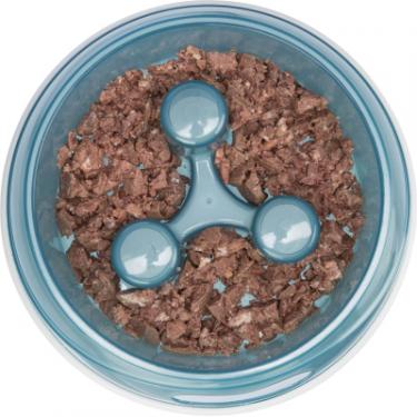 Посуда для собак Trixie Миска для повільного годування 1.5 л/27 см (синя) Фото 3