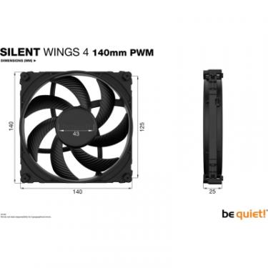 Кулер для корпуса Be quiet! Silent Wings 4 140mm PWM Фото 5