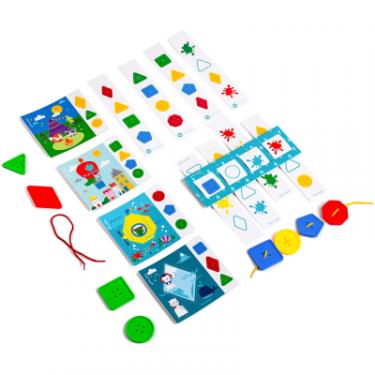 Развивающая игрушка Vladi Toys Гра з ґудзиками Fisher Price Шнуруємо-комбінуємо ( Фото 1