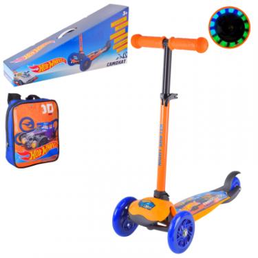 Самокат A-Toys Hot Wheels, PU, LED, складний Фото