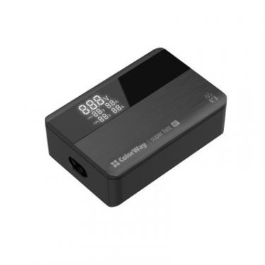 Зарядное устройство ColorWay Power Delivery (2USB-A + 2USB TYPE-C) (65W) black Фото 1