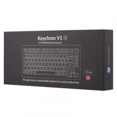 Клавиатура Keychron V1 84 Key QMK Gateron G PRO Blue Hot-Swap RGB Knob Фото 11