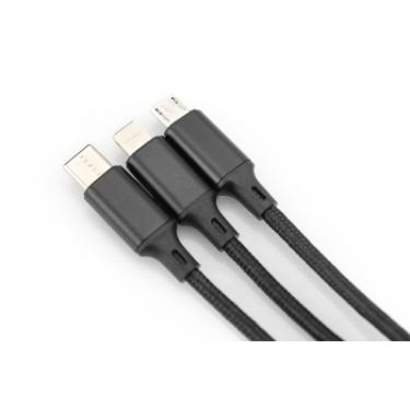 Дата кабель Digitus USB 2.0 AM to Lightning + Micro 5P + Type-C 1.0m c Фото 3