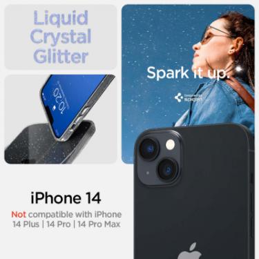 Чехол для мобильного телефона Spigen Apple iPhone 14 Liquid Crystal Glitter, Rose Quart Фото 1