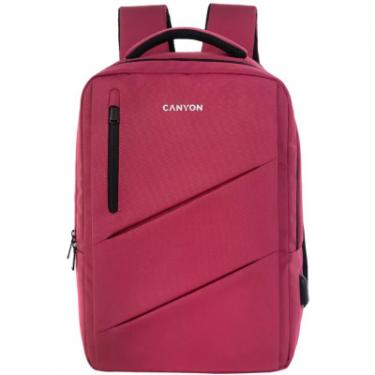 Рюкзак для ноутбука Canyon 15.6" BPE-5 Urban, USB, 12-18L, Red Фото