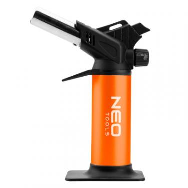 Газовый паяльник Neo Tools пєзозапалювання, 1200C, обєм 12.6г, 0.286кг Фото 1