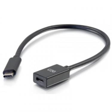 Дата кабель C2G USB-C M/F 0.3m USB3.1 Gen2 3A 0.3m 510Gbps Фото