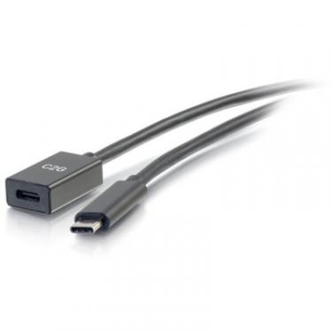 Дата кабель C2G USB-C M/F 0.3m USB3.1 Gen2 3A 0.3m 510Gbps Фото 1