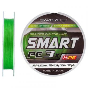 Шнур Favorite Smart PE 3x 150м 0.6/0.132mm 12lb/5.4kg Light Gree Фото 1