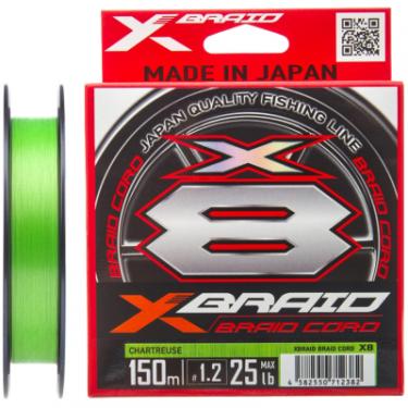 Шнур YGK X-Braid Braid Cord X8 150m 1.5/0.205mm 30lb/13.5kg Фото