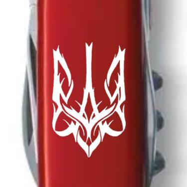 Нож Victorinox Camper Ukraine Red "Тризуб Готичний білий" Фото 2