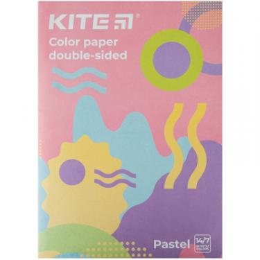 Цветная бумага Kite А4 двосторонній Fantasy пастель 14 арк/7 кол Фото