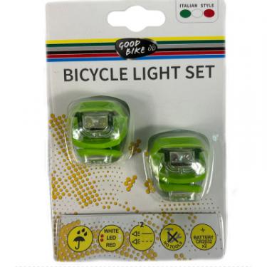 Комплект велофар Good Bike Silicone LED Green Фото 5