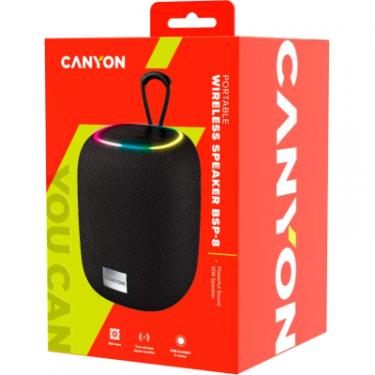 Акустическая система Canyon BSP-8 Bluetooth V5.2 Black Фото 5
