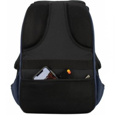 Рюкзак школьный Optima 18.5" USB Anti-Theft унісекс 0.7 кг 16-25 л Синій Фото 1
