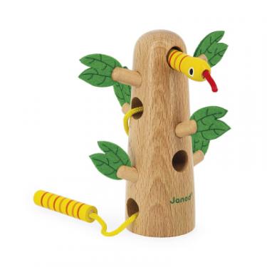 Развивающая игрушка Janod Шнурівка дерево тропік Фото 3