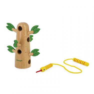 Развивающая игрушка Janod Шнурівка дерево тропік Фото 5
