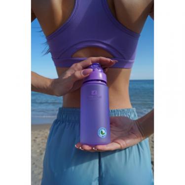 Бутылка для воды Casno 400 мл MX-5028 More Love Фіолетова з соломинкою Фото 10
