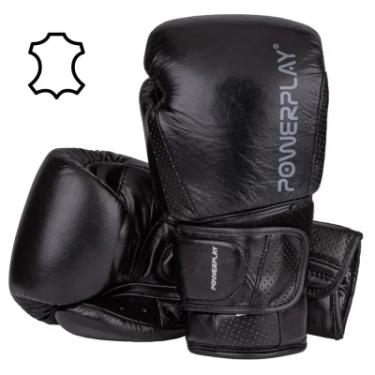 Боксерские перчатки PowerPlay 3087 Magnum Чорні 14 унцій Фото