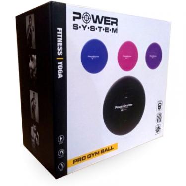 Мяч для фитнеса Power System PS-4013 Pro Gymball 75 cm Pink Фото 5