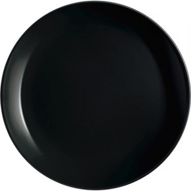 Тарелка Luminarc Diwali Black 25 см обідня Фото