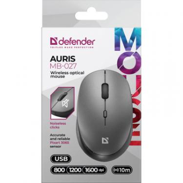 Мышка Defender Auris MB-027 Silent Wireless Grey Фото 5