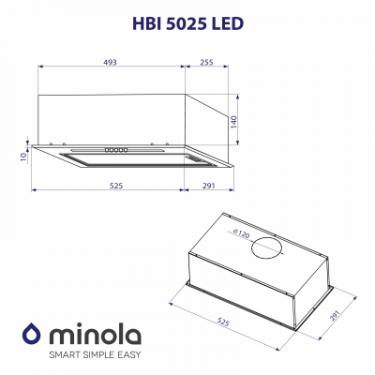 Вытяжка кухонная Minola HBI 5025 I LED Фото 10