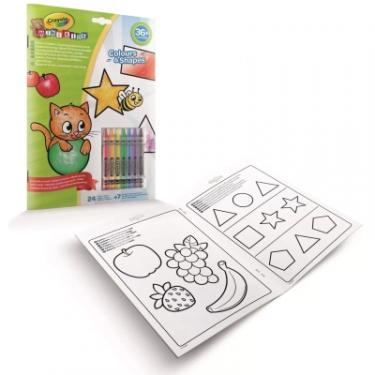 Набор для творчества Crayola Mini Kids Розмальовка Кольори та форми 24 сторінки Фото 1
