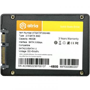 Накопитель SSD ATRIA 2.5" 480GB XT200 Фото 1