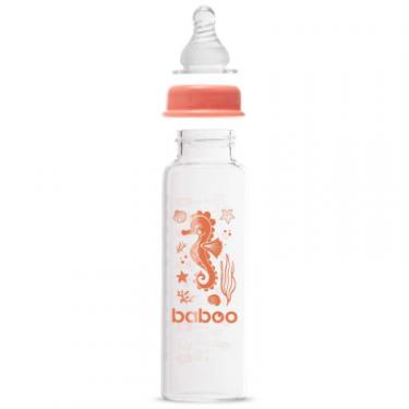 Бутылочка для кормления Baboo Скляна , антиколікова, 240 мл, 3+ міс (Sea Life / Фото 1