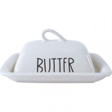 Масленка кухонная Limited Edition Butter 19.2 см Біла Фото
