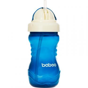 Поильник-непроливайка Baboo із силіконовою соломинкою, 360 мл, 9 + (блакитна) Фото