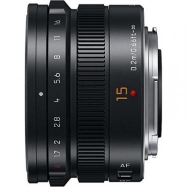 Объектив Panasonic Micro 4/3 Lens 15mm f/1.7 ASPH Black Фото 1