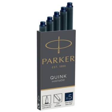 Чернила для перьевых ручек Parker Картриджі Quink / 5шт темно сині Фото