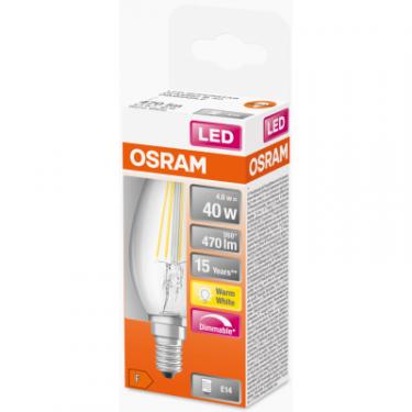 Лампочка Osram LED CL B40 DIM 4,8W/827 230V FIL E14 Фото 2