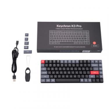 Клавиатура Keychron K3 PRO 84Key Gateron Red Low Profile QMK UA RGB Bl Фото 1