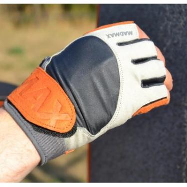 Перчатки для фитнеса MadMax MFG-850 Crazy Grey/Orange M Фото 3