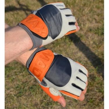 Перчатки для фитнеса MadMax MFG-850 Crazy Grey/Orange M Фото 7