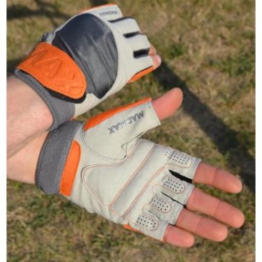 Перчатки для фитнеса MadMax MFG-850 Crazy Grey/Orange M Фото 8