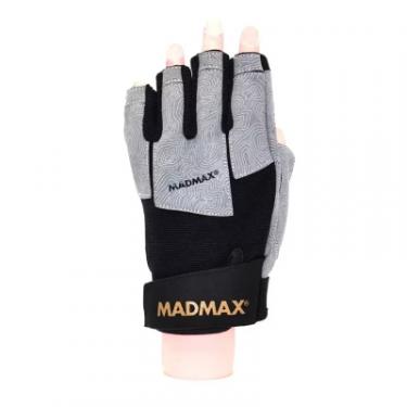 Перчатки для фитнеса MadMax MFG-871 Damasteel Grey/Black M Фото 1